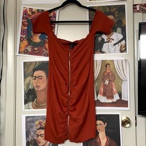 Off shoulder mini dress